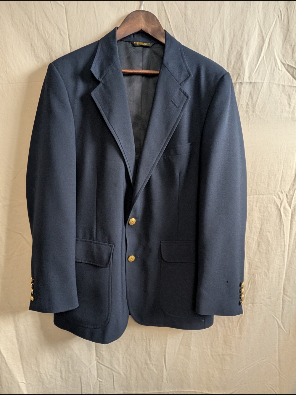 Vintage Sutter & Grant Men's Sport Coat with Gold Buttons
